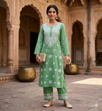 Lucknowi Chikankari Kurta Set In Munich
