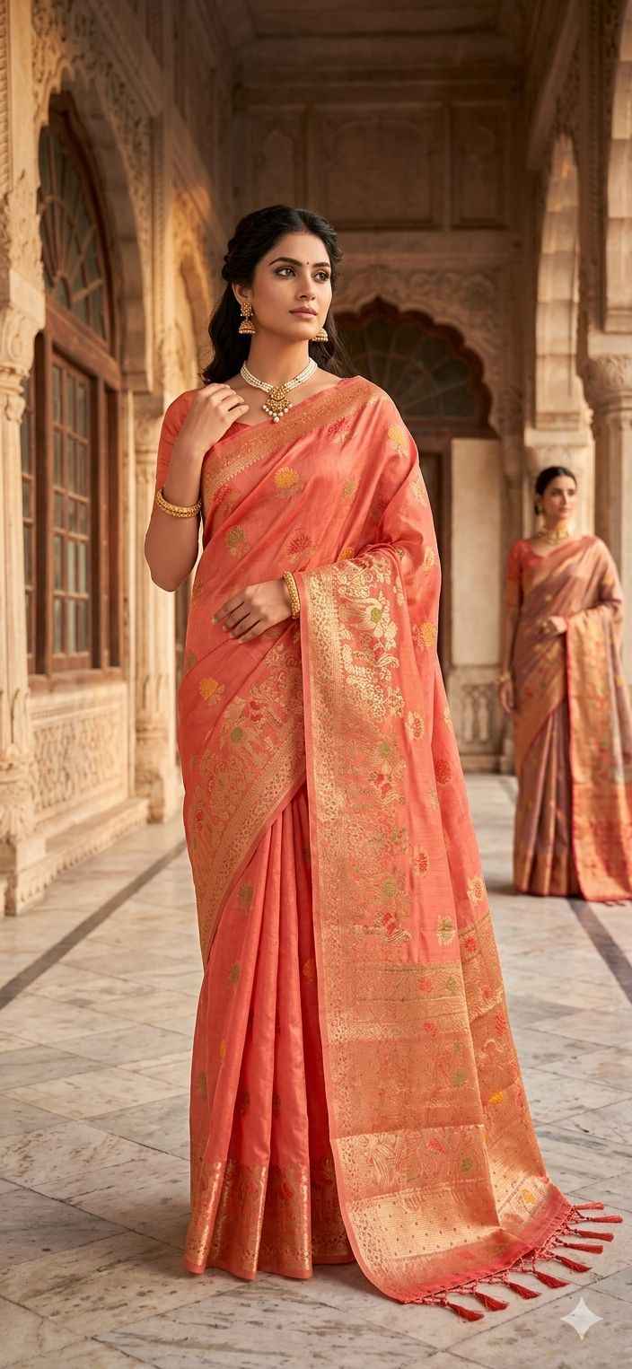 Chanderi Silk Saree in Germany