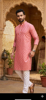 Mens Wear Pure Silk Kurta and Pajama