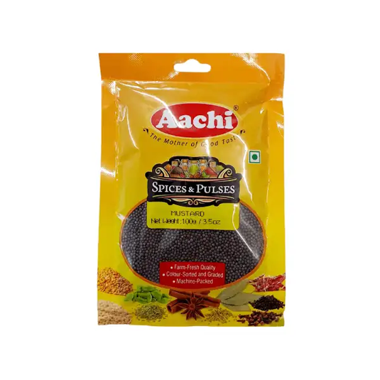 Aachi Black Mustard Seeds 100g - Namma Markt
