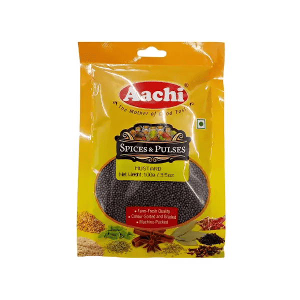 Aachi Black Mustard Seeds 100g - Namma Markt