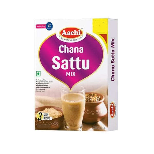 Aachi Chana Sattu Mix packaging on a white background