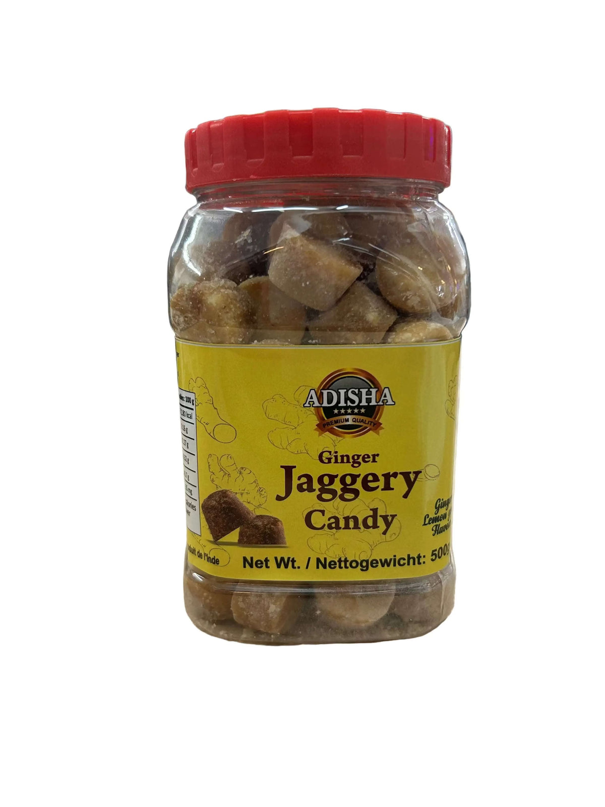 Adisha Ginger Jaggery Candy 500g - Namma Markt