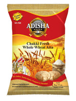 Adisha Lokwan Chakki Fresh Aata 5kg (Export Pack) - Namma Markt