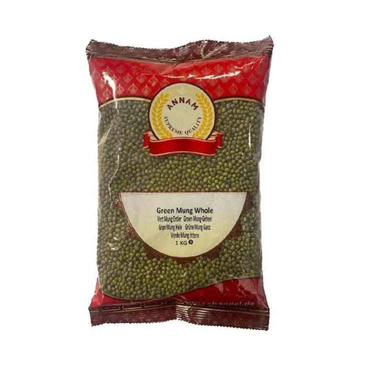 Annam Green Mung Whole Beans 1kg