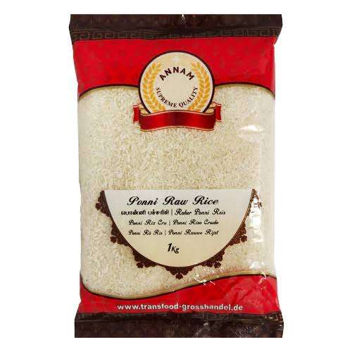 Annam Ponni Raw Rice 1kg - Namma Markt