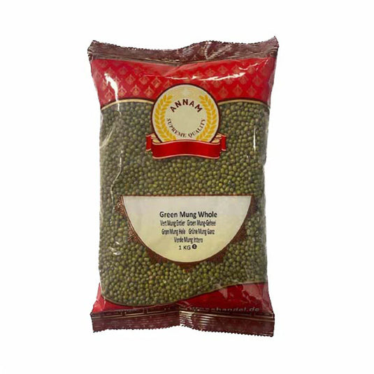 Annam Green Mung Whole Beans 1kg