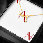 Jewelry Scripted Lov Halskette