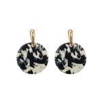 Ohrringe Schwarz/ Beige/ Gold gemustert - VERDANT WINTER + MAJESTIC WINTER