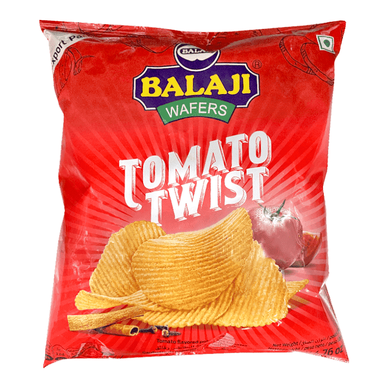 Balaji Crunchem Tomato Twist Potato Chips 135g - Namma Markt