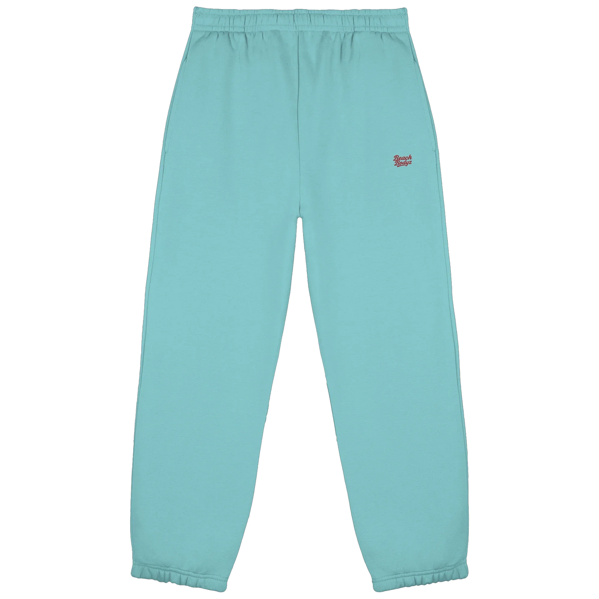 Power Fluffy Jogginghose – rote Stickerei