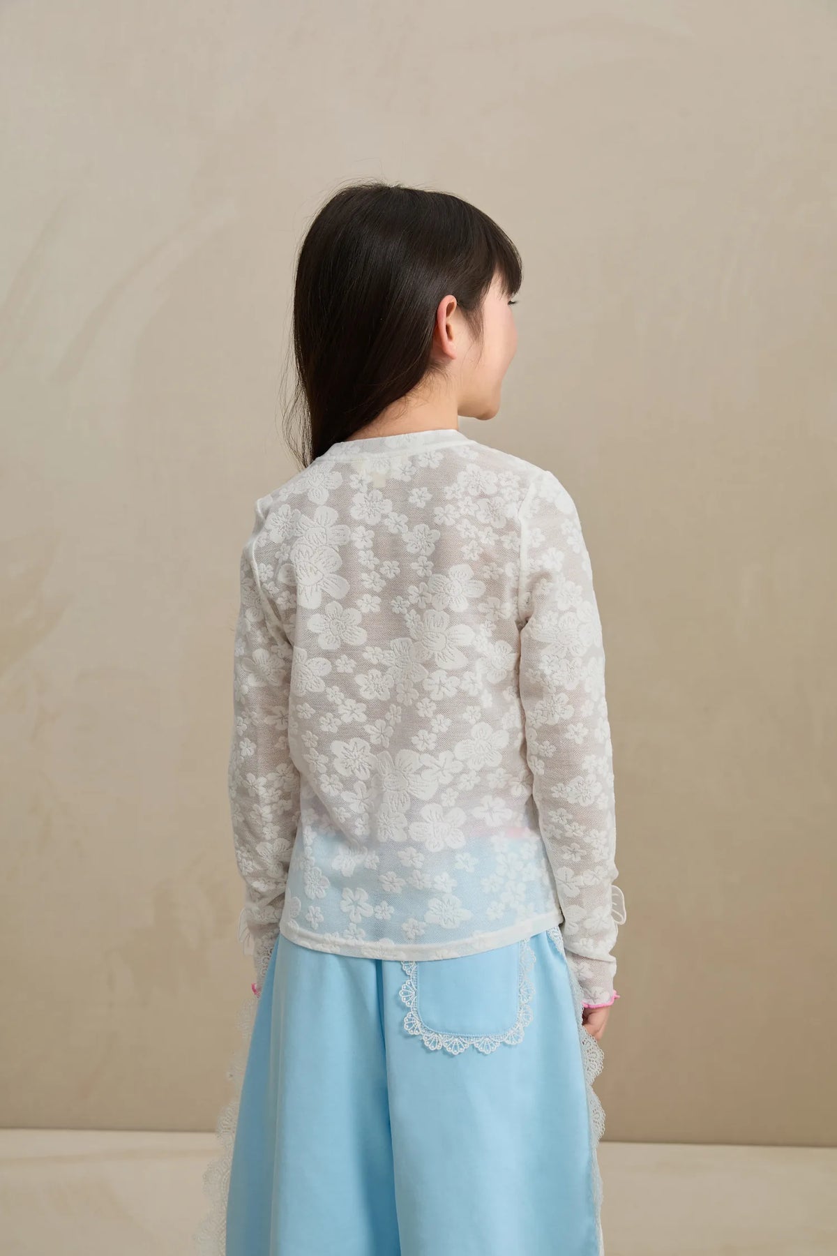 Butterfly Lace Mesh Layering Top