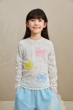 Butterfly Lace Mesh Layering Top