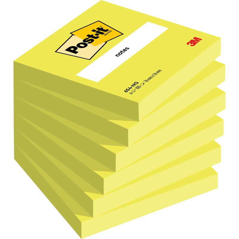 Post-it® Notes, 76 mm x 76 mm, 100 Blatt/Block, 100% PEFC