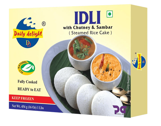 Daily Delight Idli with Chutney and Sambar 454g - Namma Markt