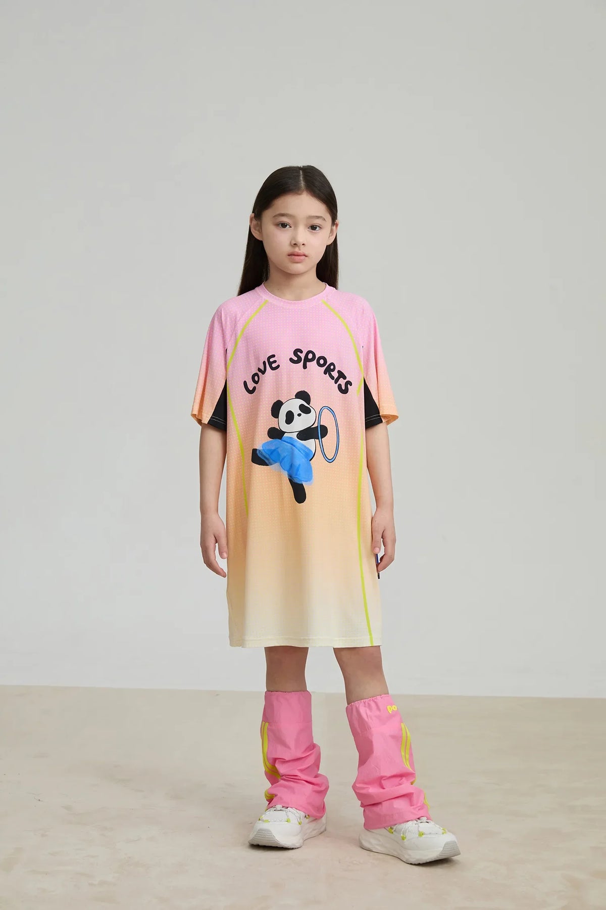 Longline Ribbon Panda Sport Dress