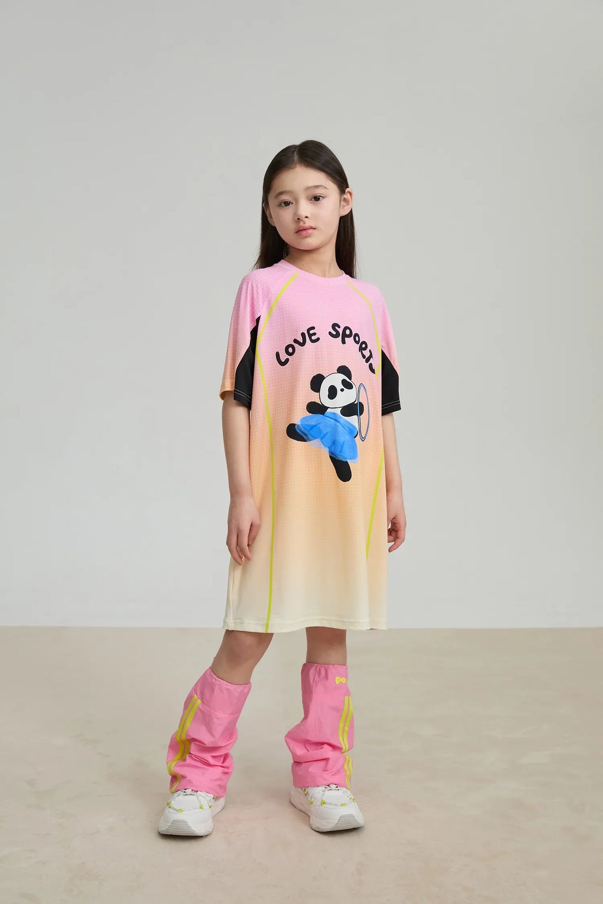 Longline Ribbon Panda Sport Dress