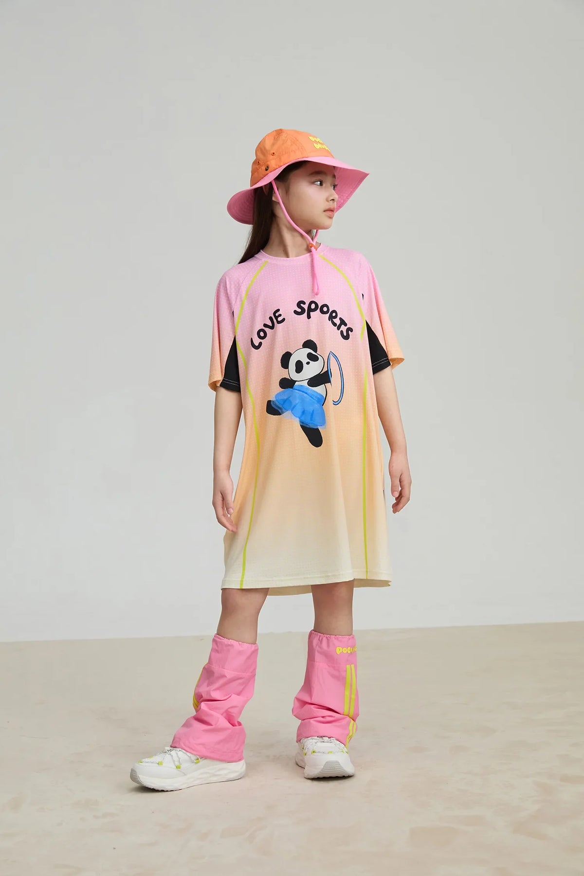 Longline Ribbon Panda Sport Dress