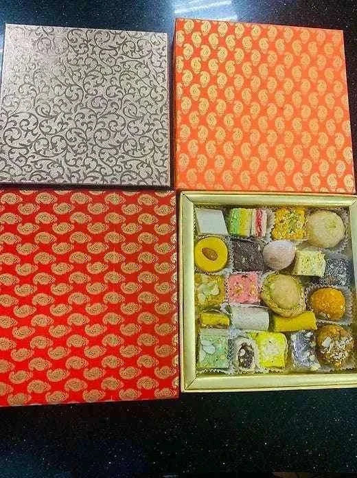 Diwali Sweet Box - contains 10 sweets