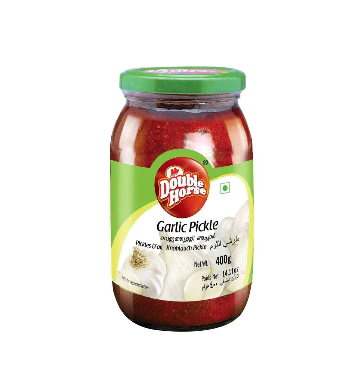 Double Horse Garlic Pickle 400g - Namma Markt