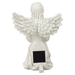 Engel Figur Gartendeko Solar Gartenfiguren Außen LED 22x16 Schutzengel Grab