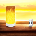 LED Flammen-Lampe mit Fernbedienung - ideal für unsere Gartenfackeln