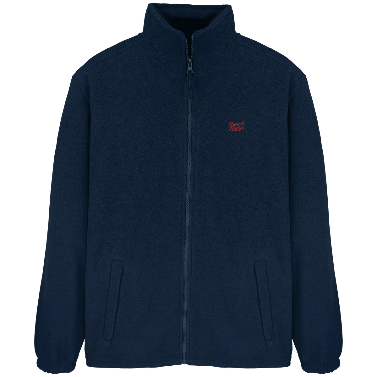 Power Fleecejacke – rote Stickerei