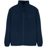 Essential Fleecejacke – rote Stickerei