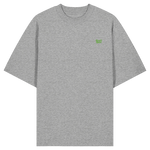 Monster Oversize T-Shirt 200 g/m² – Bio-Baumwolle, grüne Stickerei