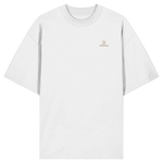 Silence Oversize T-Shirt 200 g/m² – Bio-Baumwolle, goldene Stickerei