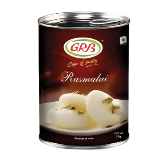 GRB Rasmalai 1kg Tin (Ready to Eat) - Namma Markt