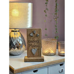 Holzschild MAMA Holztafel Geschenk Muttertag Mutter Schild Mangoholz Höhe 20 cm