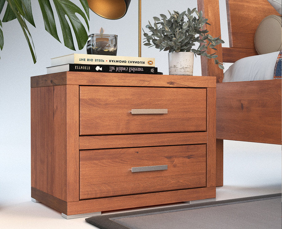PEDENZA Massivholz Nachttisch – Zeitloses Design und Funktionalität vereint