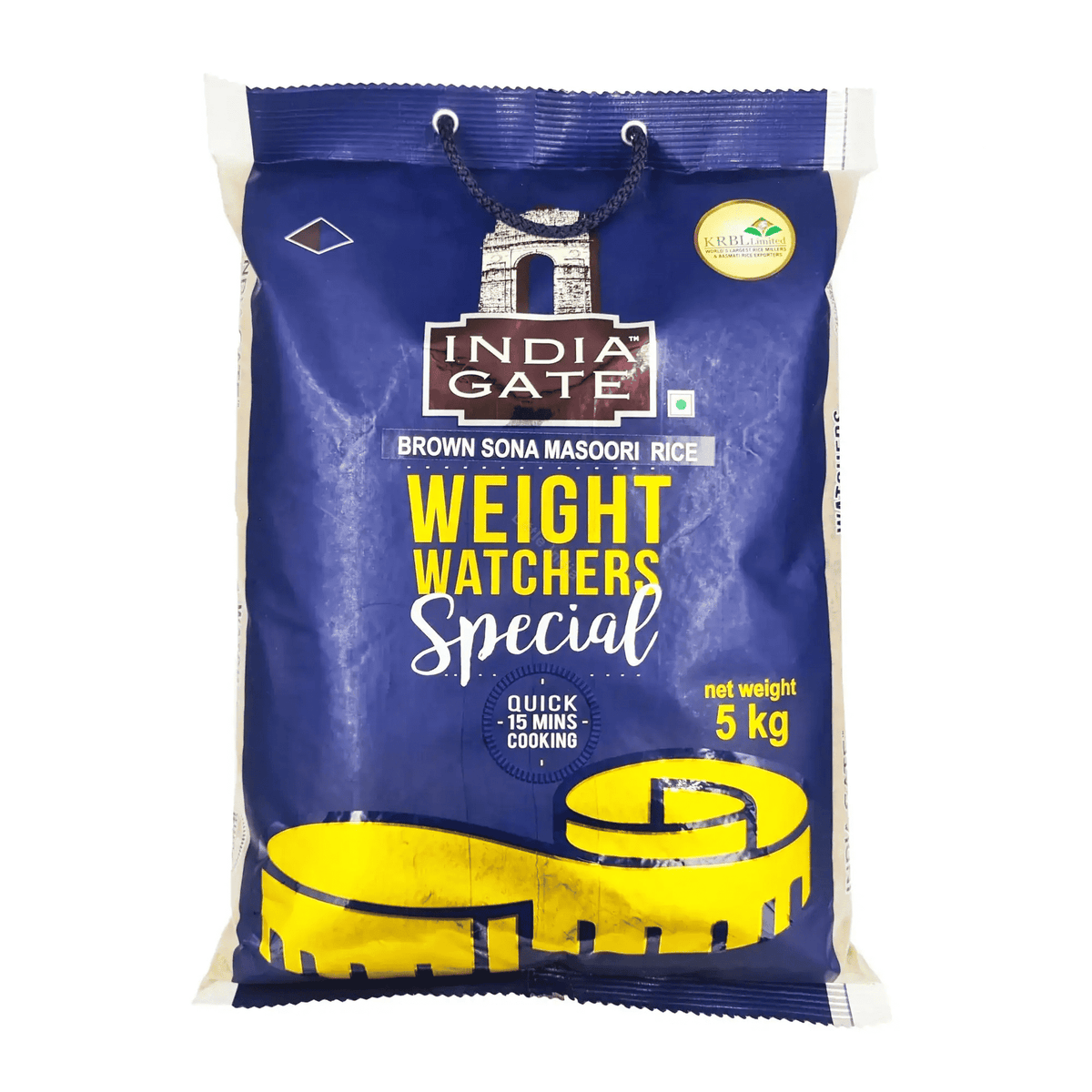 India Gate Brown Sona Masoori Rice 5kg - Namma Markt