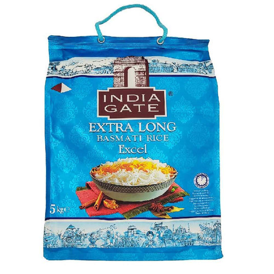India Gate Extra Long Basmati Rice Excel 5kg - Namma Markt