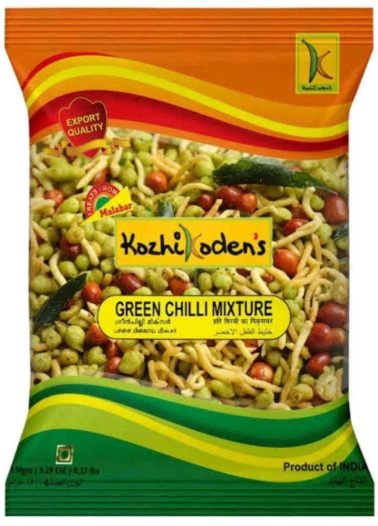 Kozhikodens Green Chilli Mixture Pet Jar 350g - Namma Markt