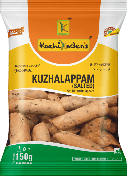 Kozhikodens Kuzhalappam Salted Pet Jar 300g - Namma Markt