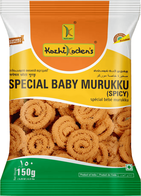 Kozhikodens Special Baby Murukku Spicy 400g - Namma Markt