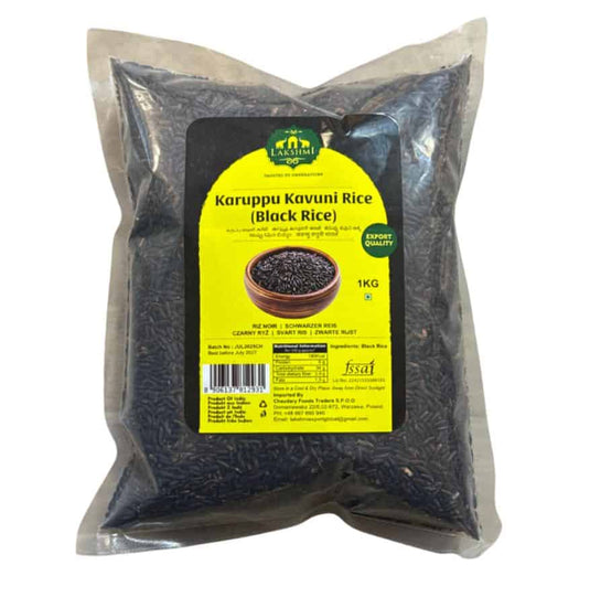Lakshmi Karuppu kavuni / Black Glutinous Rice 1kg - Namma Markt