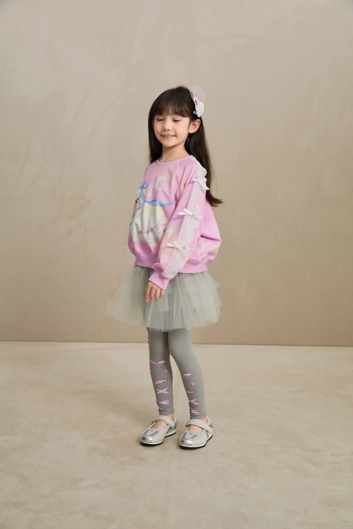 Ballet Tulle Layered Skirted Leggings