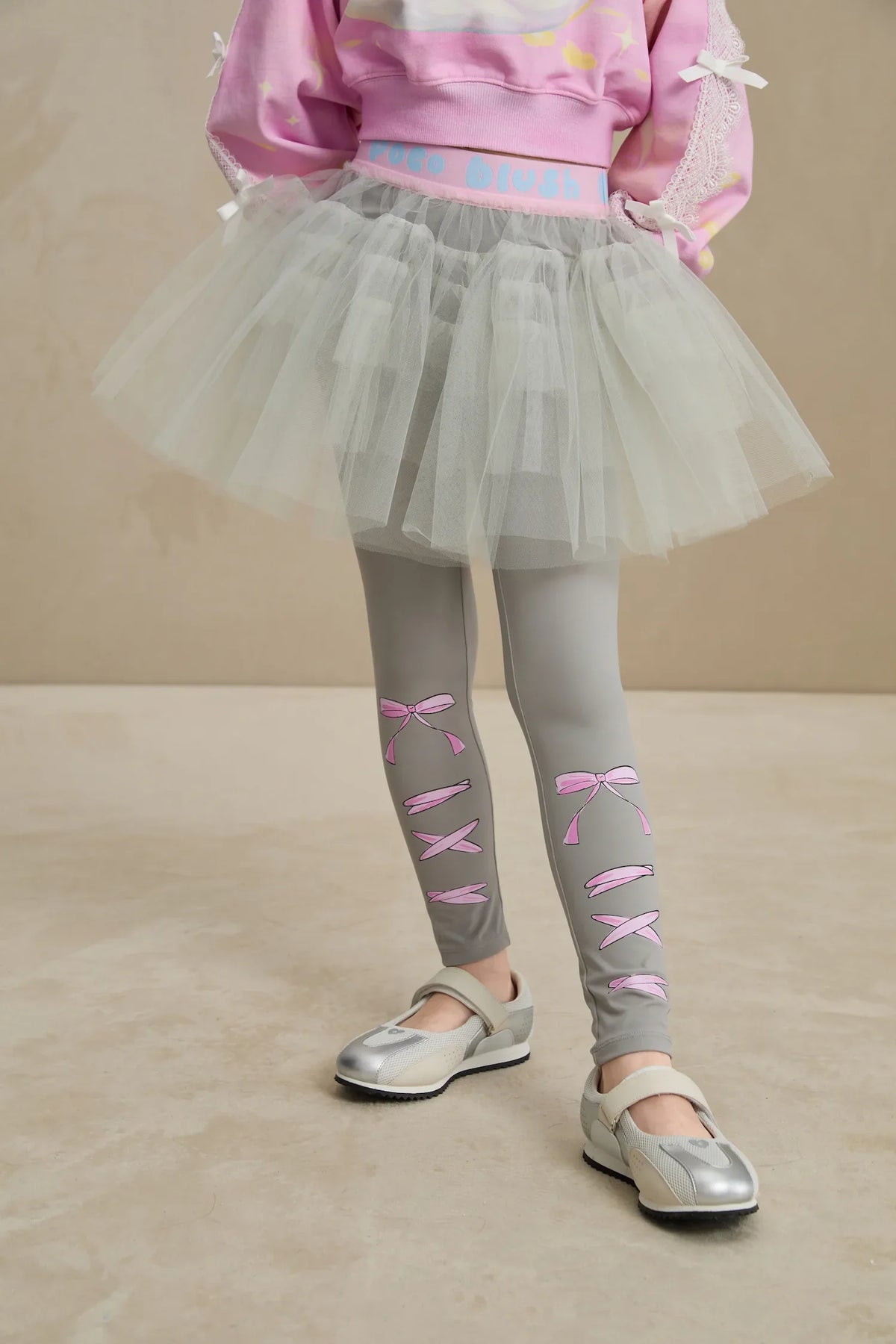 Ballet Tulle Layered Skirted Leggings