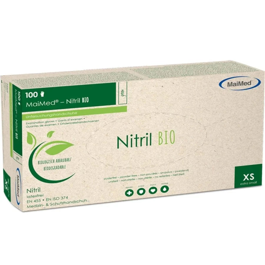MaiMed Nitril BIO Einweghandschuhe puderfrei