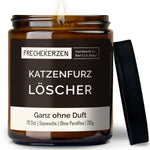 Kerze mit Spruch | katzenfurz löscher