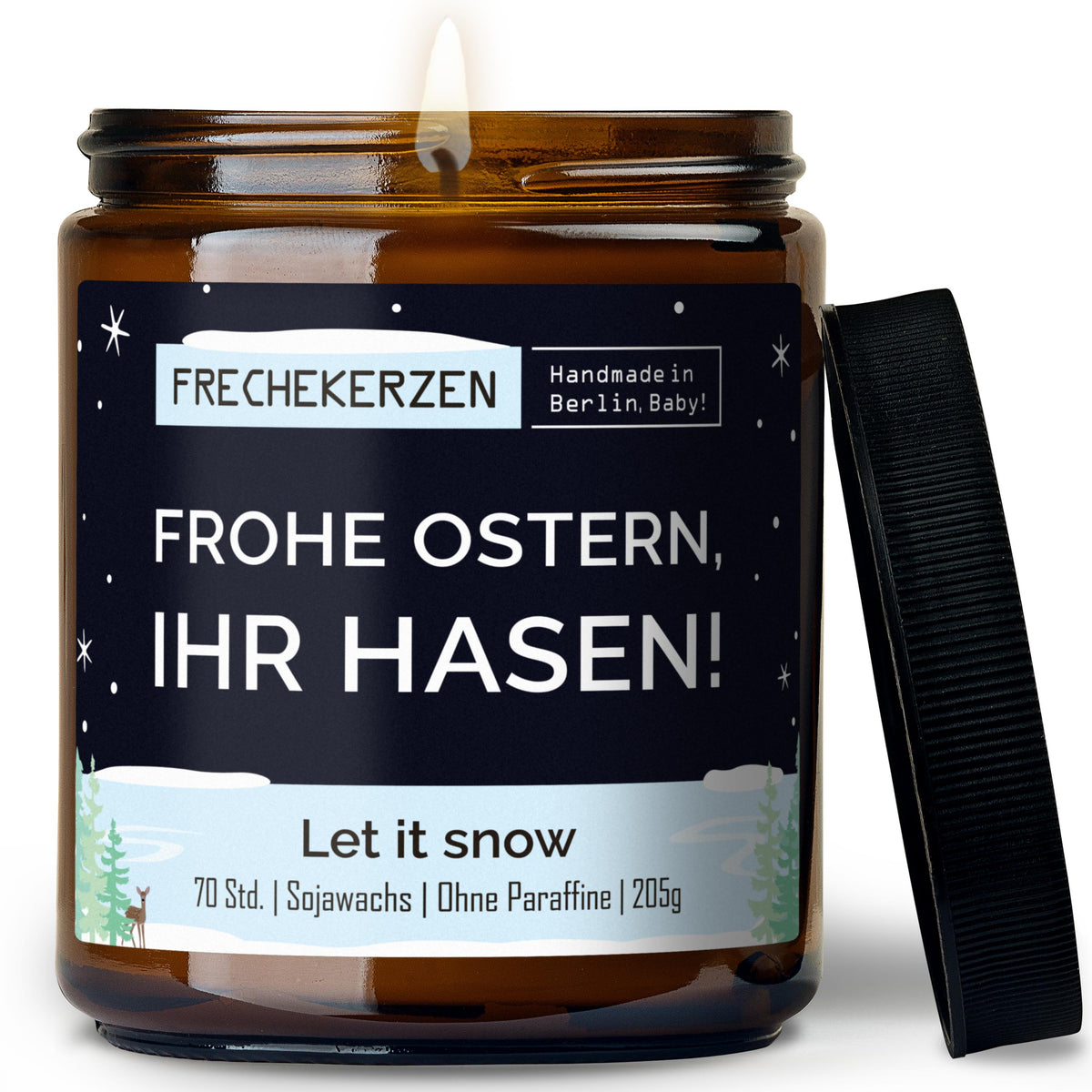 Geschenkkerze | frohe ostern, ihr hasen!