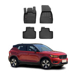 Fußmatten Gummimatten für Volvo XC40 Recharge 2020-2026 Premium Schwarz TPE 4x