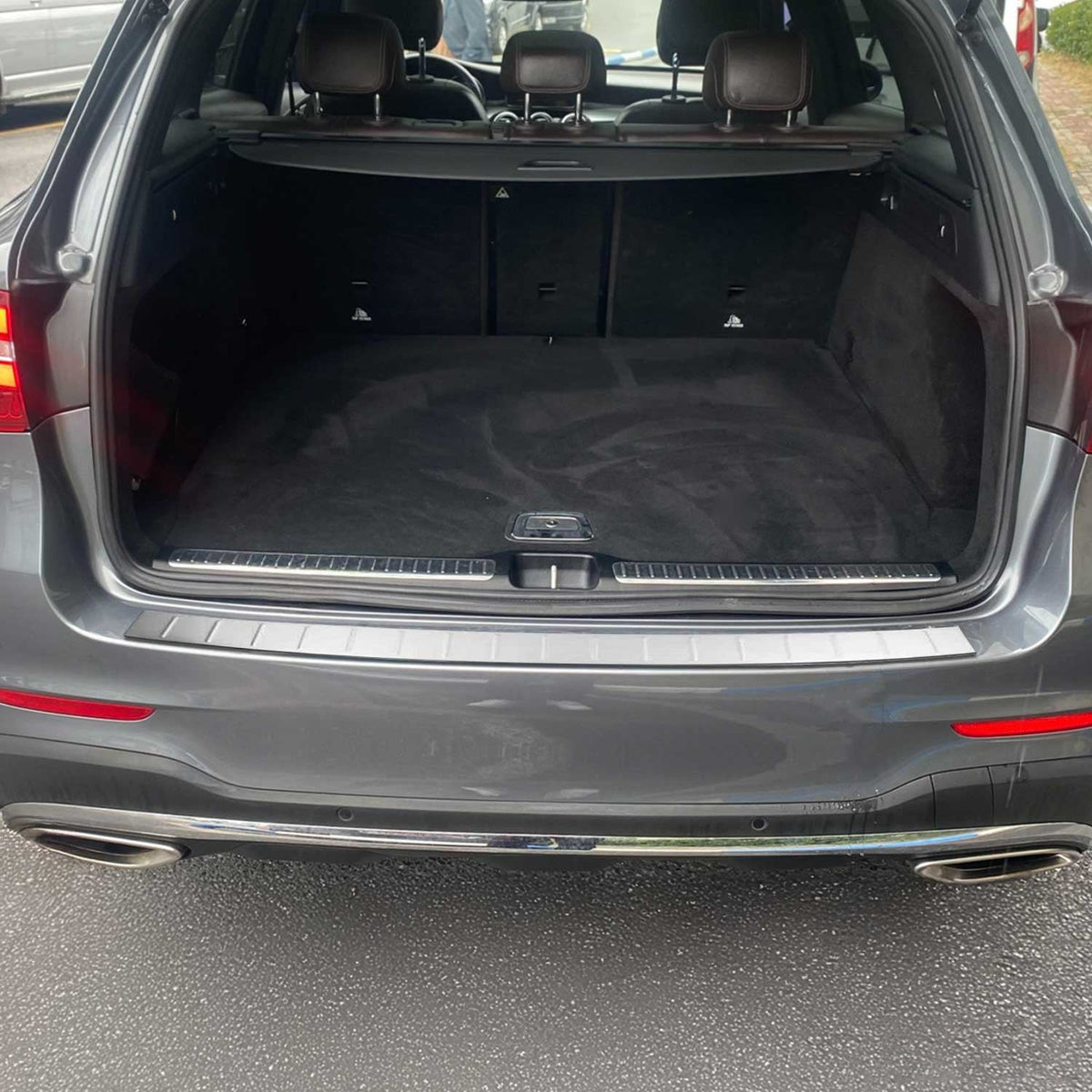 Ladekantenschutz Einstiegleisten Satz für Mercedes GLC 2015-2022 Edelstahl Chrom