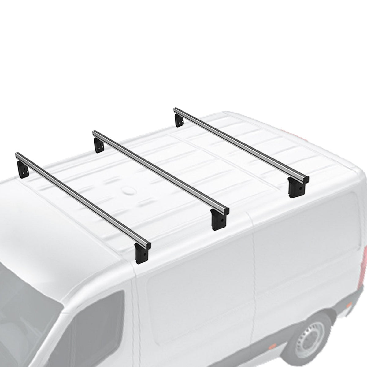 Menabo Dachträger Querträger für Opel Movano 2010-2021 L1 L2 Aluminium Grau 3x