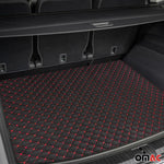 140cmx100cm Geprägte Schwarz Kunstleder Rot Diamant-Stich Auto Polsterung