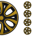 4x Radblenden Radzierblenden Radkappen für 14" Zoll Stahlfelgen Gelb Schwarz