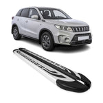 Alu Trittbretter Seitenschweller Seitenbretter für Suzuki Vitara 2015-2026 Grau